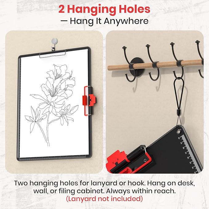 Clipboard with Pen Holder, Aluminum Protection Edge, Dual Clips, A3 Size 11" x - Image 6