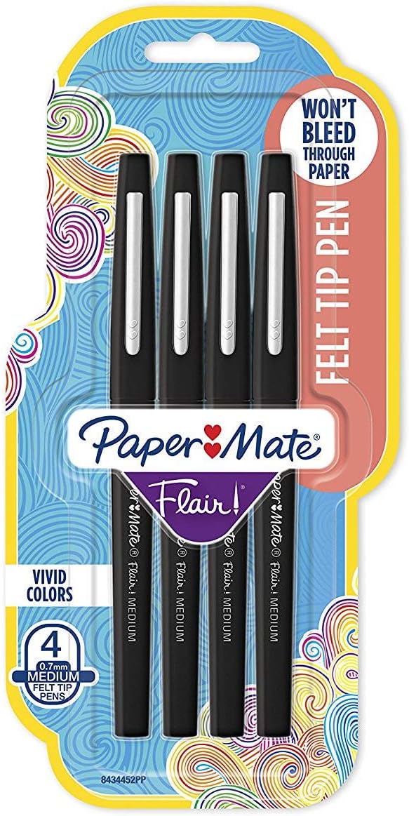 Flair Felt Tip Pens, Medium Point by Unknown