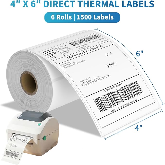 9527 Product 4x6 Blank Direct Thermal Shipping Labels - Image 7