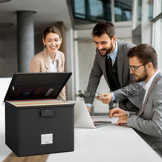 2 Pack Fireproof Document Box File Organizer - Image 5