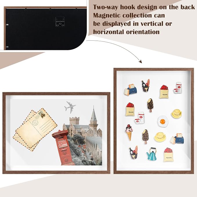 Vicenpal Large Magnetic Board 16" x 12" Magnet Display Board Removable Souvenir - Image 5