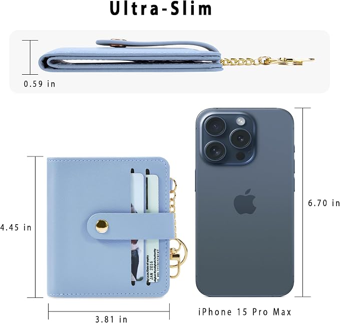 Airkit Small Wallet Women RFID, PU Leather Card Holder - Image 4
