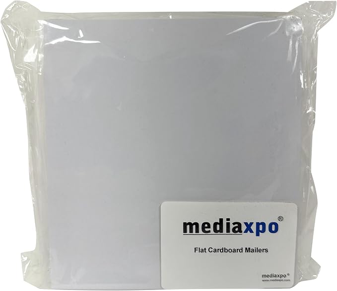 Mediaxpo 50 CD/DVD White Cardboard Jackets Cover NO FLAP - Image 3