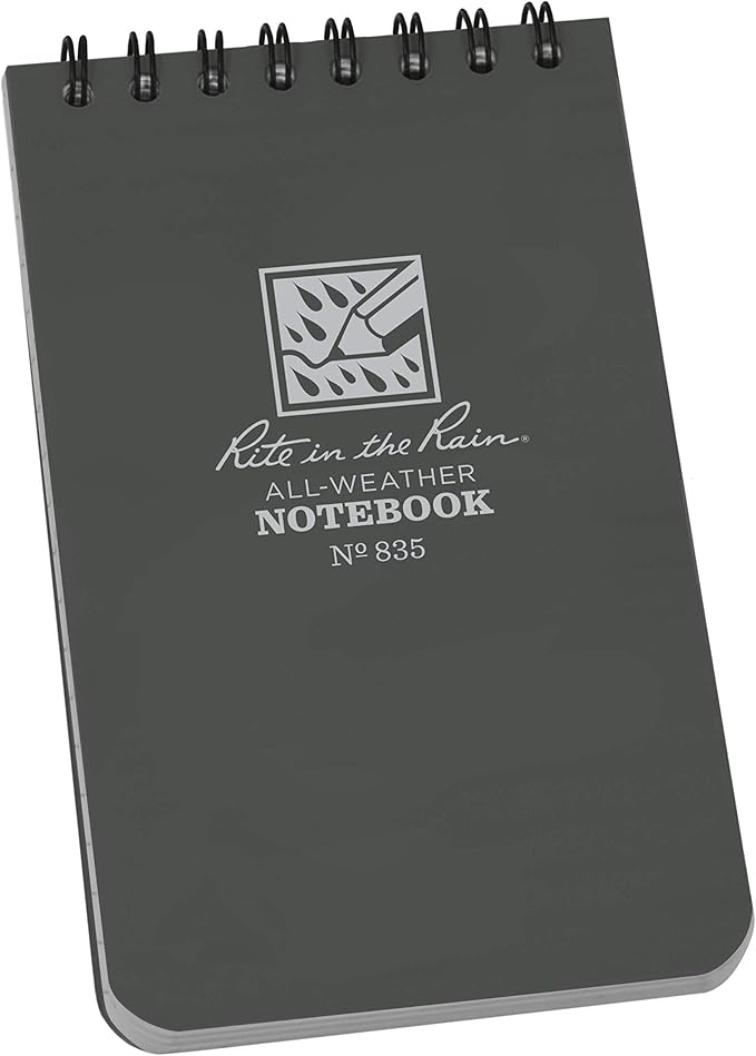Rite in the Rain Weatherproof Top Spiral Notebook, Universal Pattern, 6 pack by RiteintheRain