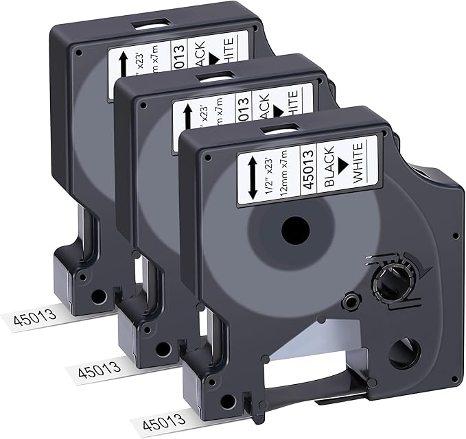 3-Pack Label Maker Tape Compatible by JOJOME