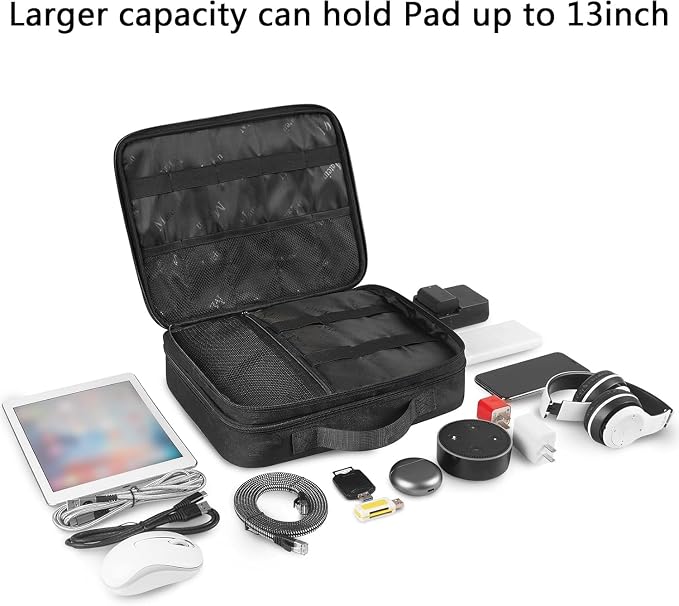 MATEIN Cable Organizer Bag, Large Travel Storage Bag Sturdy Tool Case - Image 7