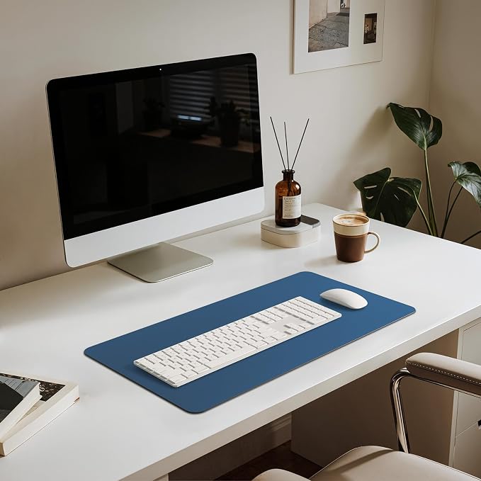Jotsome Leather Desk Pad Mat, Non-Slip Desk Blotter Pad - Image 4