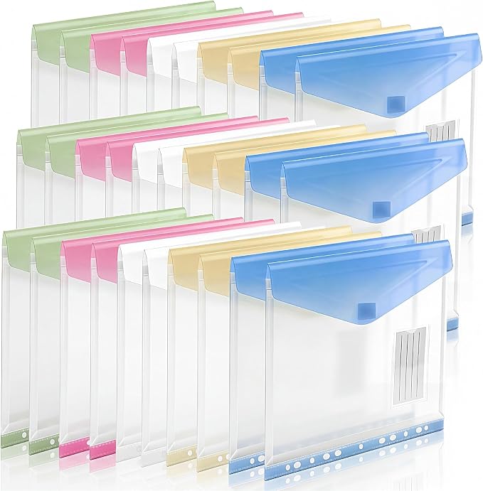 11-Hole Binder Pockets, Fits Letter / A4 Size by XingDuing