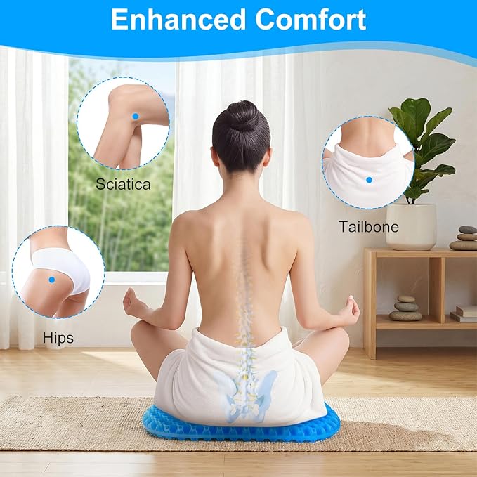 Shouken Large Gel Seat Cushion for Long Sitting - Image 9