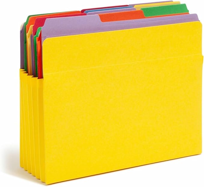 Smead File Pocket, Straight-Cut Tab, 5-1/4" Expansion, Letter Size, 5 per Pack - Image 8