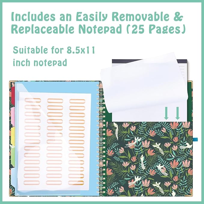 HAUTOCO Clipboard Folio with Refillable Notepad - Image 4