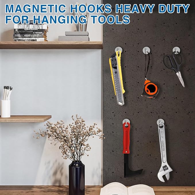 LOVIMAG Magnetic Hooks for Cruise Cabins, 50lbs Magnetic Hooks for Classroom - Image 6