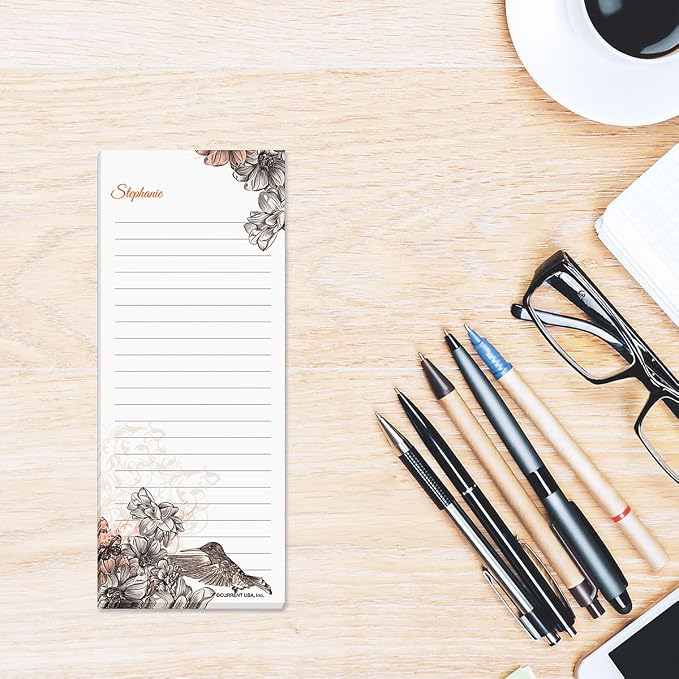 Current Hummingbird Garden Personalized Lined Shopping List Pads - Image 3