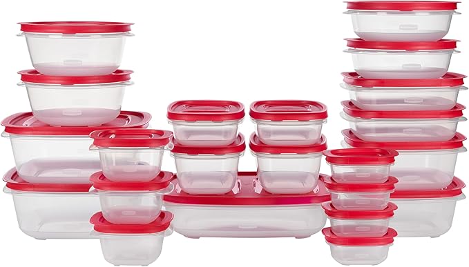 Rubbermaid EasyStore Containers, 44-Piece Set, Food Storage Containers by Unknown