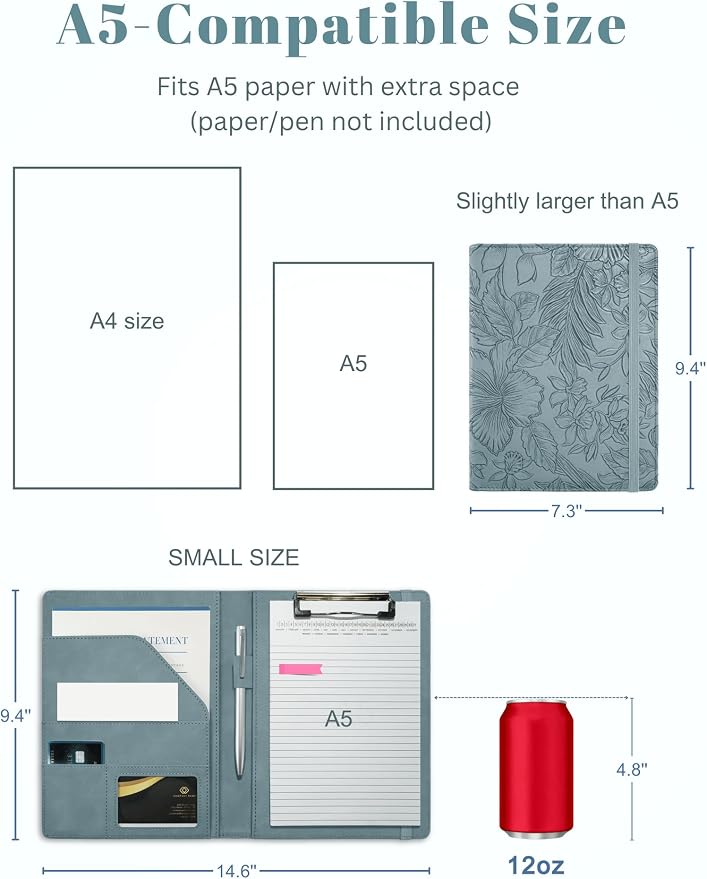 Mymazn Small Padfolio Clipboard Folder - Image 3
