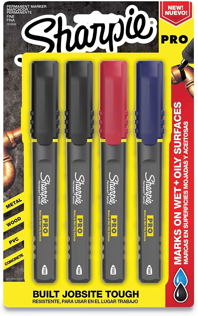 Sharpie Pro Permanent Markers, Fine Point by Unknown