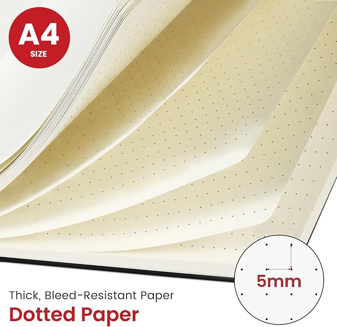 Taja Spiral Dotted Notebook, 8.5"x11" Notebooks - Image 2