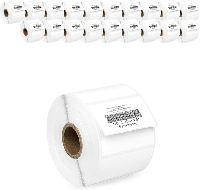 HOUSELABELS 2.25" x 1.25" Address Labels on 1" Core in Polypropylene Compatible by HouseLabels