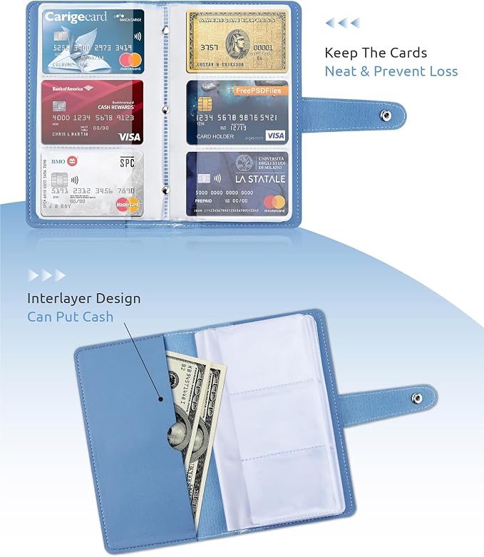 Credit Card Holder, Leather Business Card Organizer - Image 5