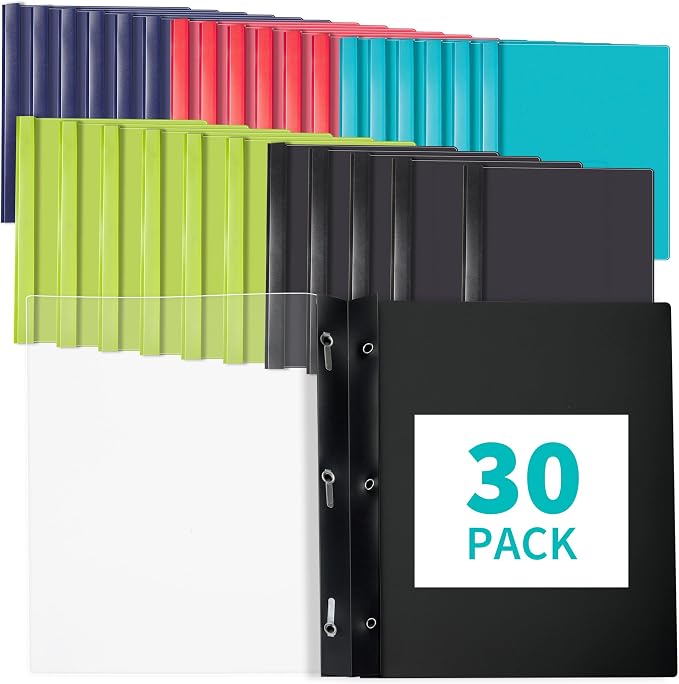 Binditek 30 Pack Clear Front Report Covers by Binditek