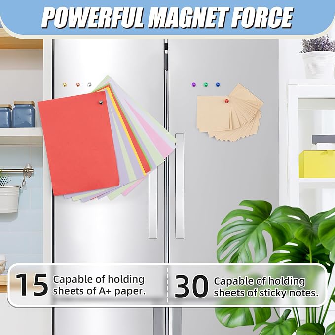 FINDMAG 16 Pack Magnets for Whiteboard, Fridge Magnet, Small Magnets, - Image 4