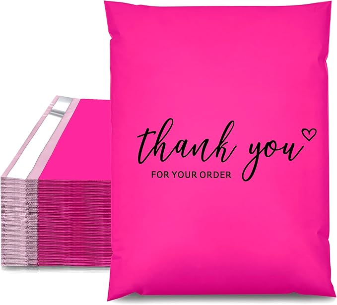 JinRuiKJ Thank You Poly Mailer 12x15.5 Inch 50 PCS, Shipping Bags by JinRuiKJ