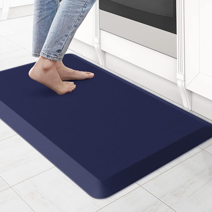 KitchenClouds Kitchen Mat Cushioned Anti Fatigue Kitchen Rug 0.8inch Water by KitchenClouds