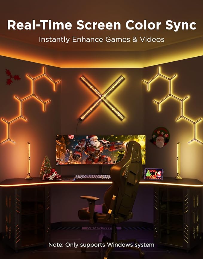 Govee Gaming Light Bars Pro, 16-Inch Smart RGBIC Wi-Fi LED Game Lights | - Image 4