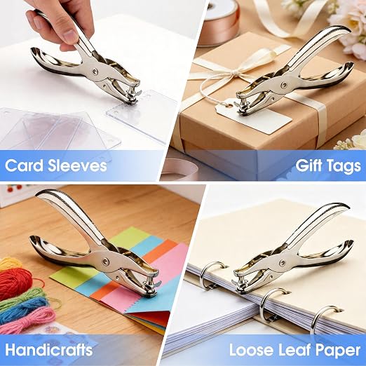 6 Pack Single Hole Punch, 1/4" Paper Hole Puncher - Image 6