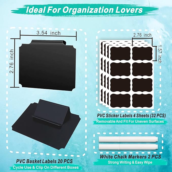 54-Piece Set of Basket Labels Clip On - Image 3