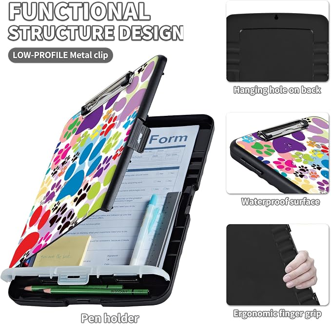 Clipboard with Storage, Clip Boards 8.5X11 with Storage & Pen Holder, Heavy - Image 3
