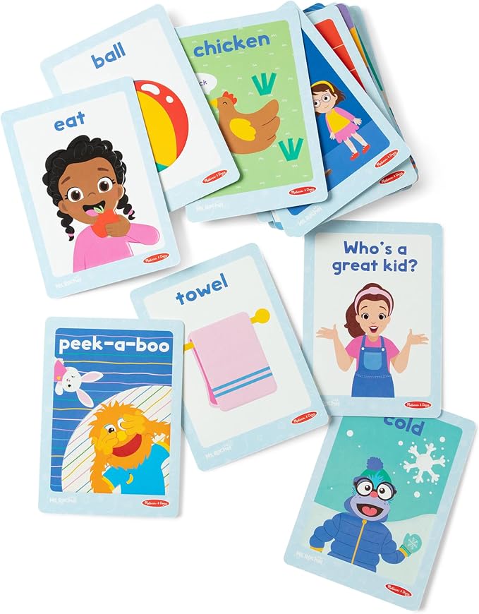 Melissa & Doug® Ms. Rachel™ First Words Textured Sensory Flashcards Preschool - Image 4
