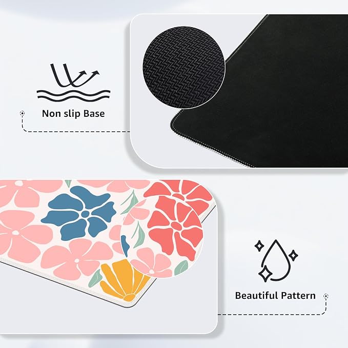 iCasso XXL Large Mouse Mat, Anti-slip Big Mousepad - Image 4