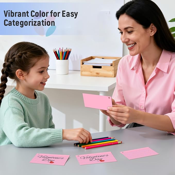 200 Count 3 x 5 Inch Pink Index Cards - Image 5
