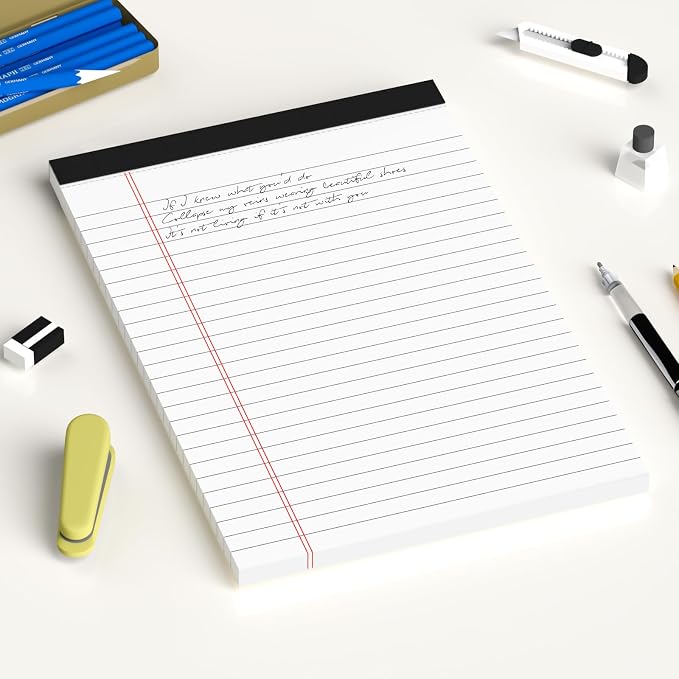 AILZFEI 12pcs Small Note Pad 5x8 College Ruled White Legal Pads Paper Notepads - Image 7