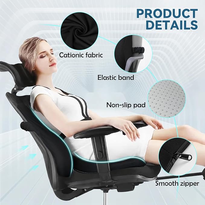 Seat Cushion & Lumbar Support Pillow - Image 2