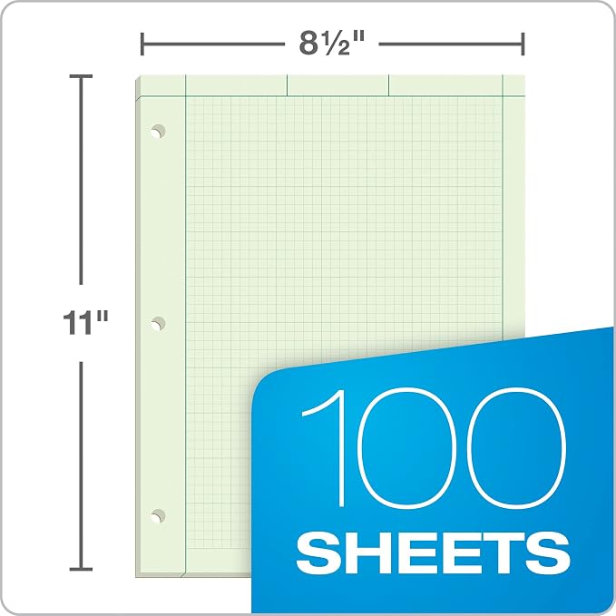 TOPS Engineering Notebooks, Graph Notebooks, 3 Pk Quad Ruled Pad, 8-1/2" x 11" - Image 5