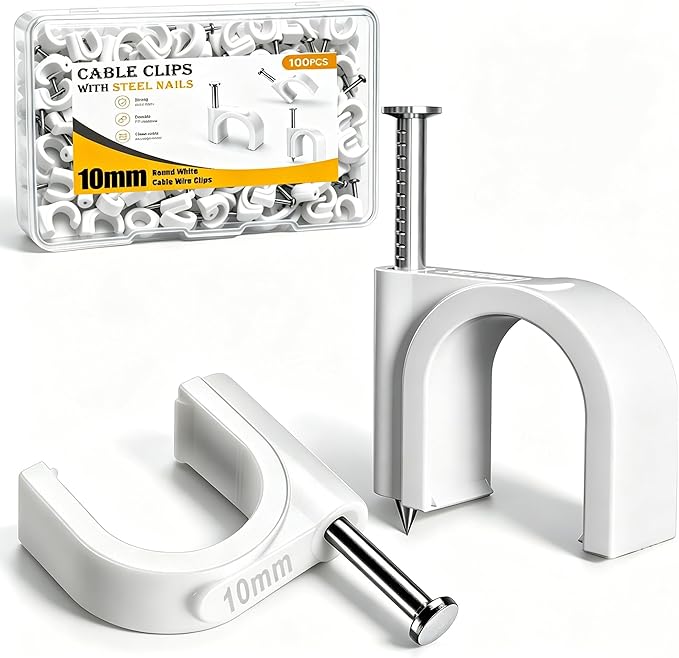 mxuteuk 100PCS Cable Clips by mxuteuk