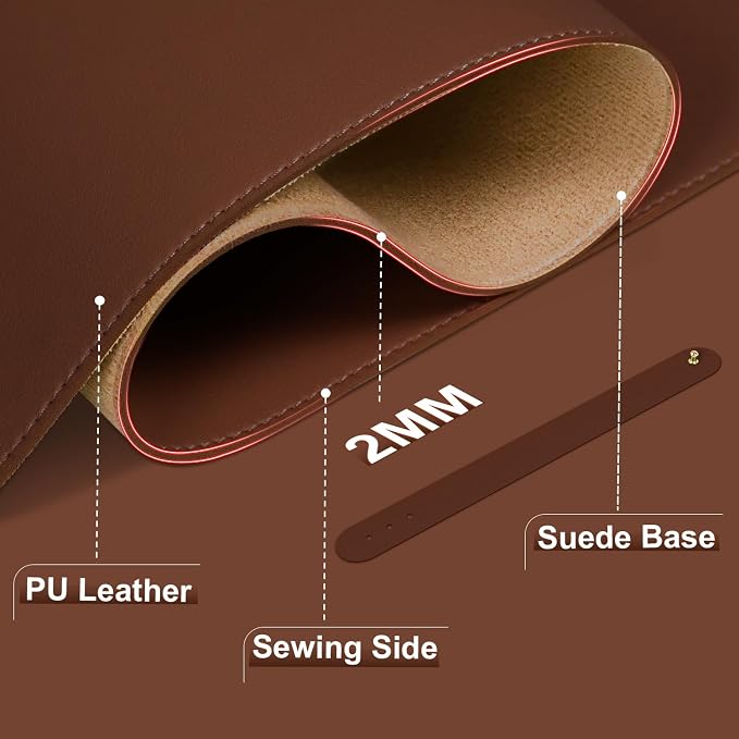 Large Desk Pad Mat, 47.2'' x 23.6'' Computer Mat - Image 2