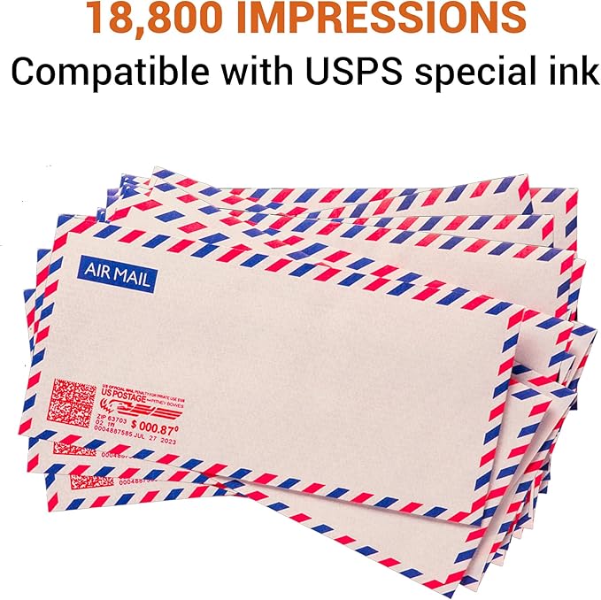 IXINK357 Ink Cartridge High Yield Replacement for Neopost Quadient Hasler IX-3, IX-5, IX-7, IX-7 Pro Series Franking Machine Fluorescent Red Postage Ink-DeskLoop Office