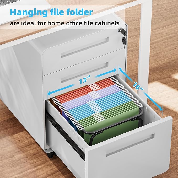 Marbrasse Hanging File Folder Frame, Adjustable Letter Size File Holder 16-25 - Image 3