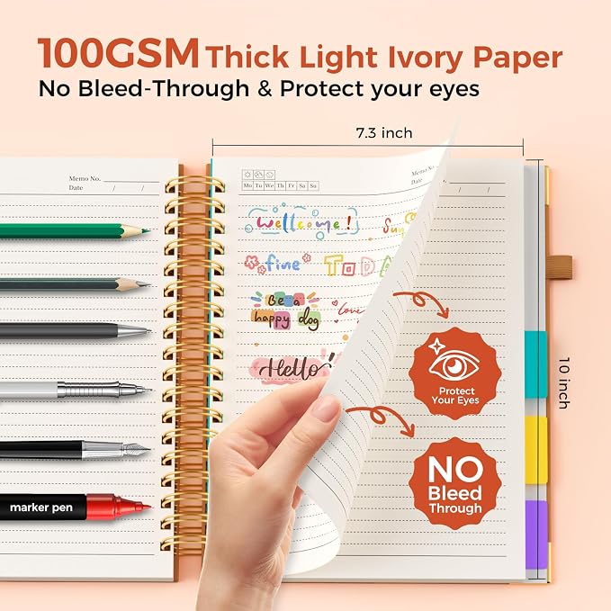 Line Hardcover Spiral Notebook - Image 4