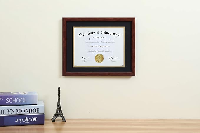 ELSKER&HOME 8.5x11 Certificate Frame Coffee Color - Image 3