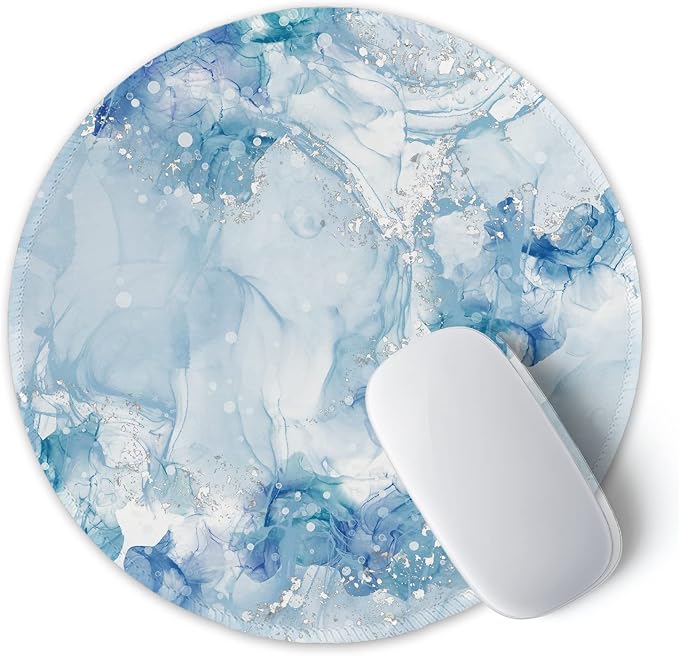 ITNRSIIET Round Mouse Pad with Stitched Edge Premium-Textured Waterproof - Image 2