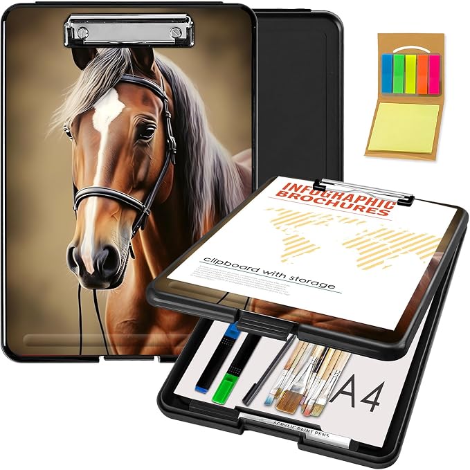 Clipboard with Storage, Office Supplies Nursing Clipboards Folder with Pen by CAPAUNVDA
