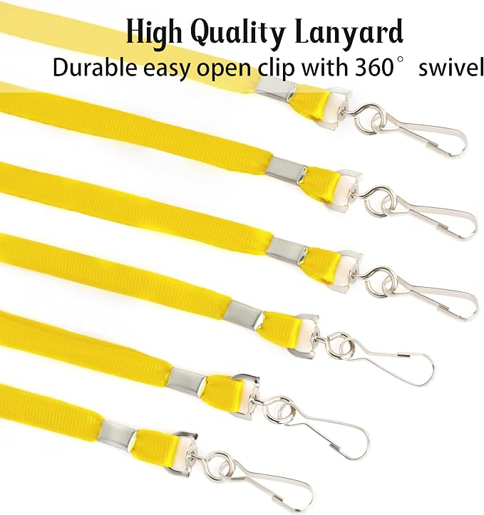 LOCONHA 100 Pack Yellow lanyards Lanyards - Image 3