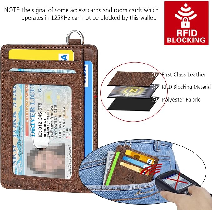 FurArt Slim Minimalist Wallet RFID Credit Card Holder - Image 5