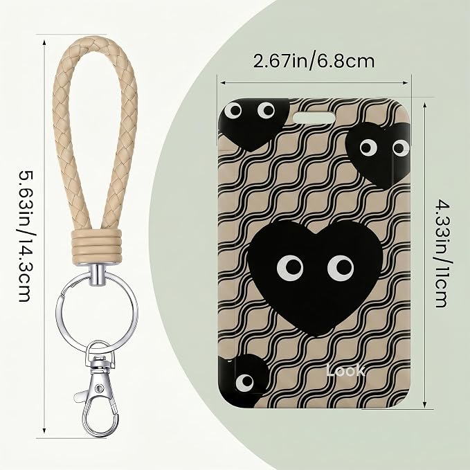 ID Card Badge Holder Key Chain - Image 2