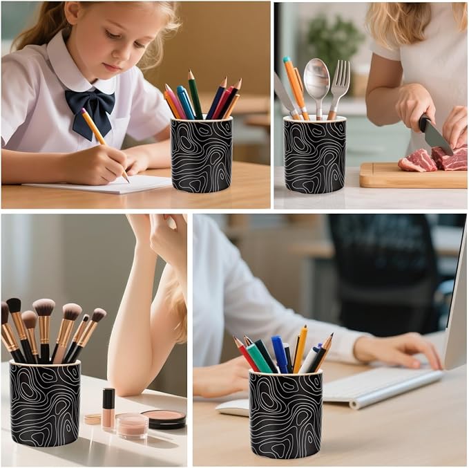 Large Capacity Pen Holder, Pencil Cup - Image 3