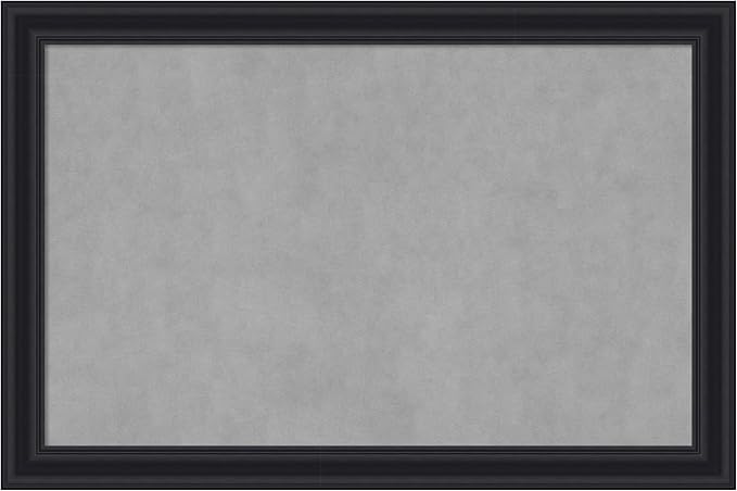 Amanti Art Black Framed Magnetic Board 24x36 Large Vision Board by AmantiArt